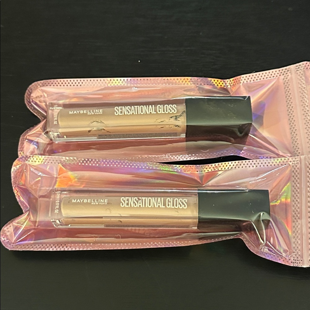 2 New Maybelline Sensational Gloss Lip Gloss 03 Taupe with me color